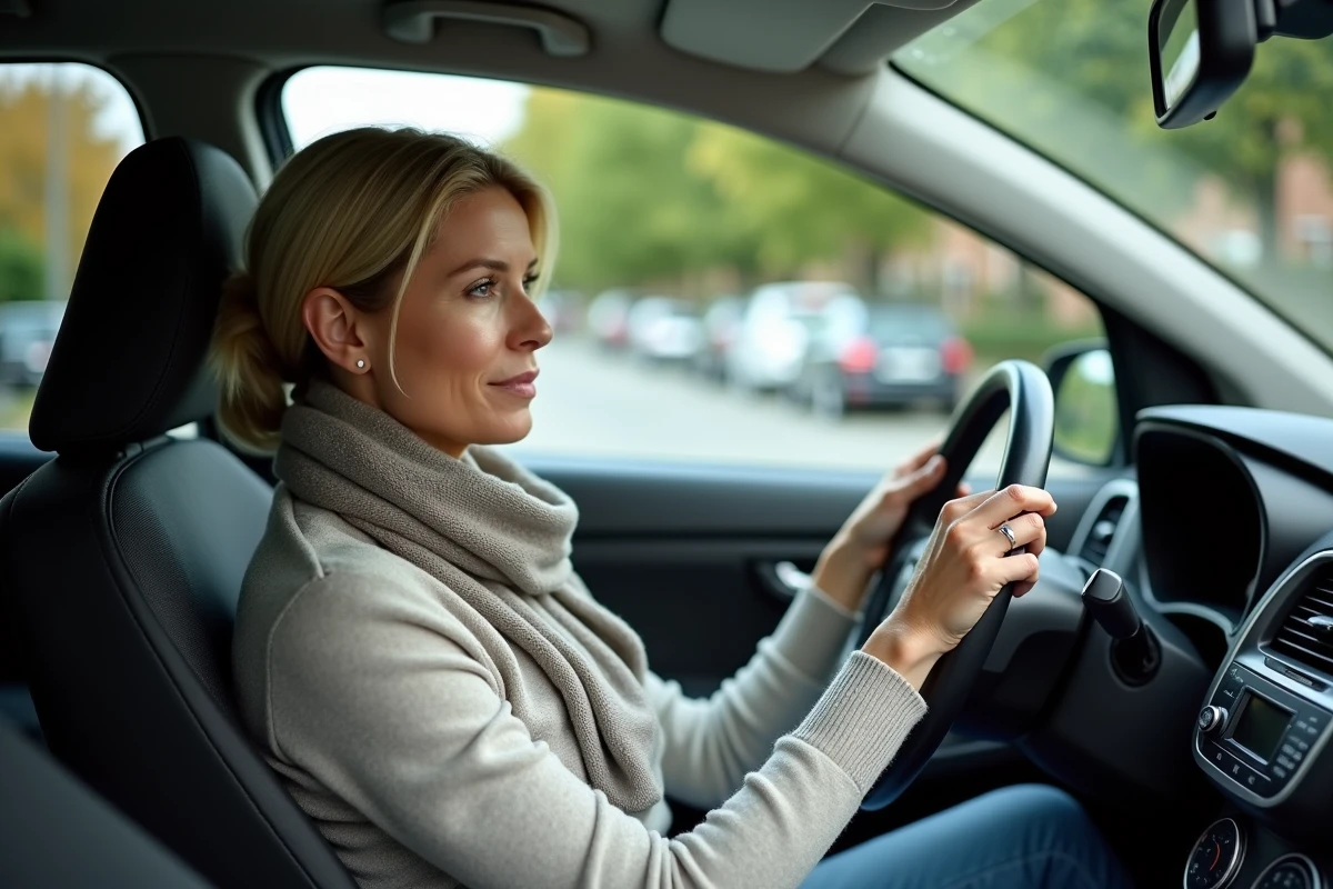 Femme au volant d