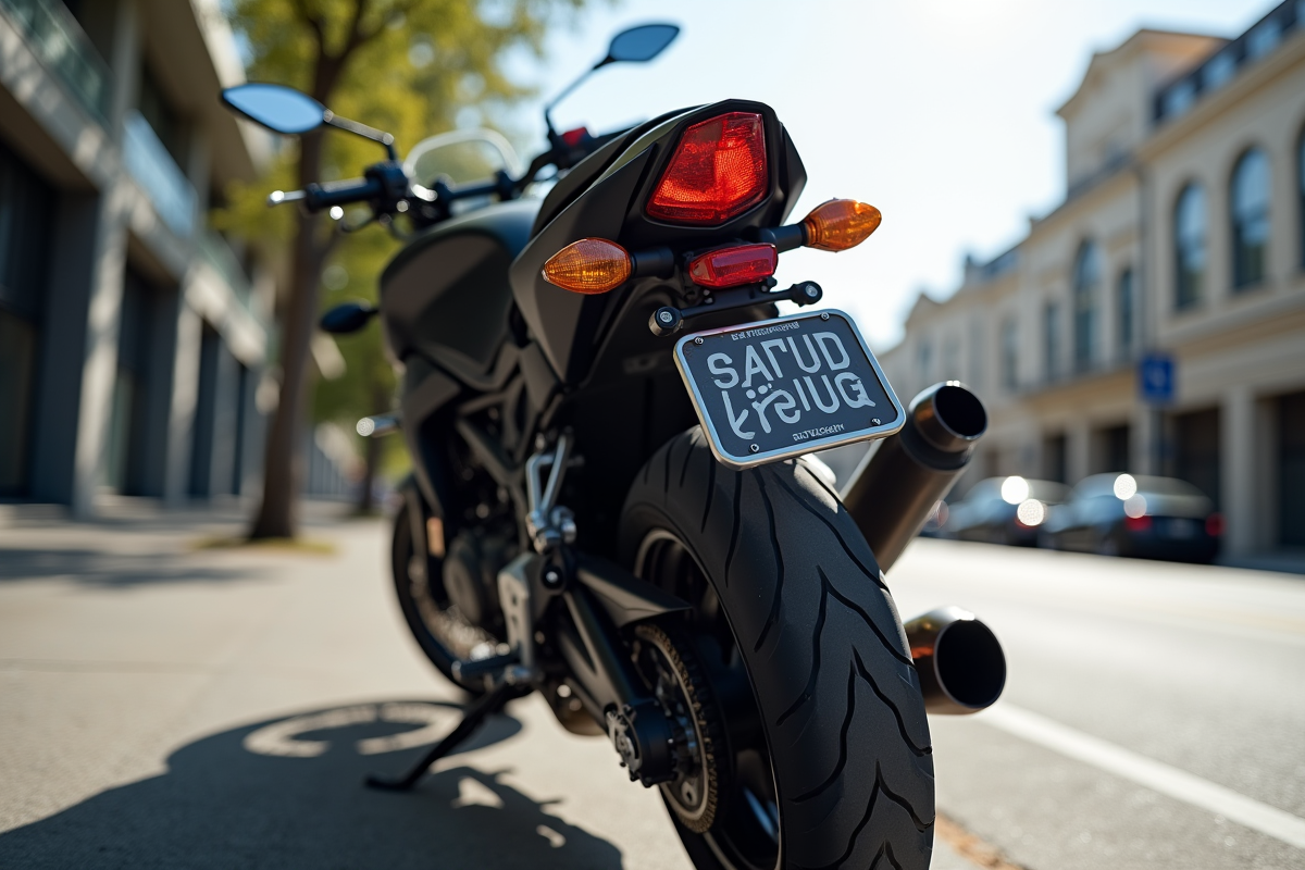 plaque moto